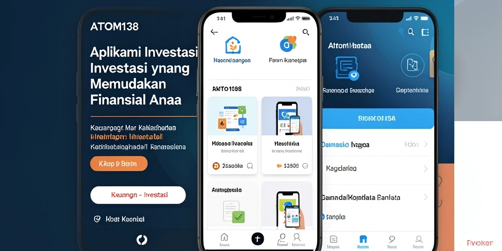 Antarmuka ATOM138 dengan fitur Investasi modern dan informatif.