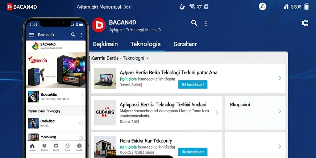 Antarmuka BACAN4D yang modern dan informatif.