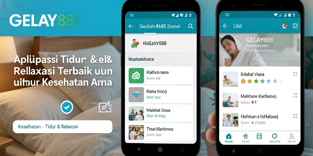 Antarmuka user-friendly untuk pengalaman Tidur & Relaksasi.