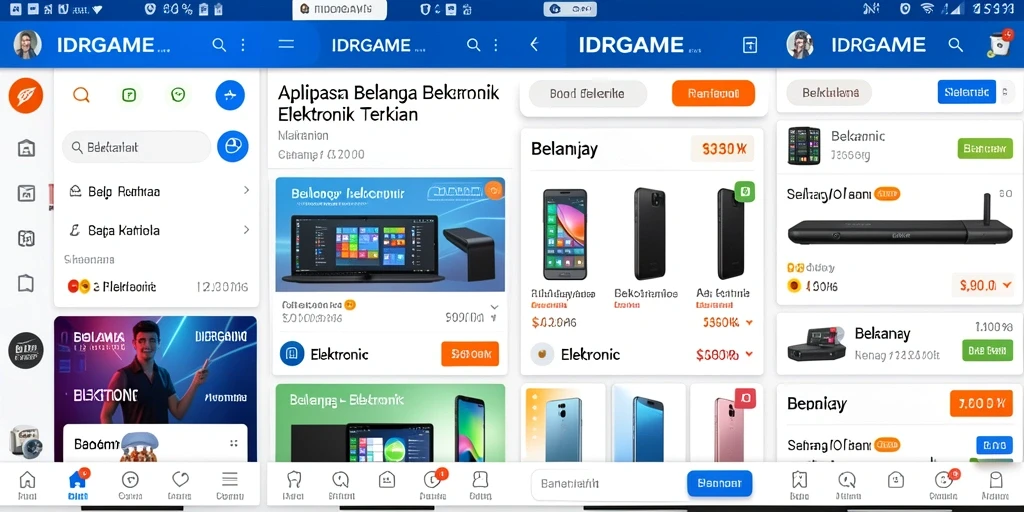 Tampilan antarmuka IDRGAME yang modern dan fungsional.