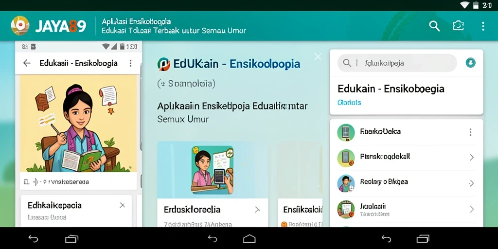 Antarmuka aplikasi JAYA89 yang menarik dan informatif.