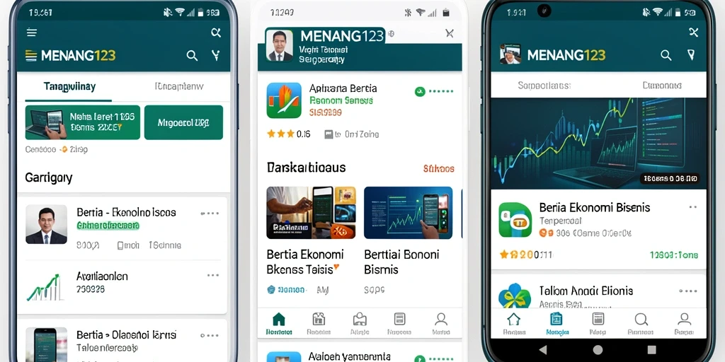 Antarmuka aplikasi MENANG123 yang intuitif dan informatif.