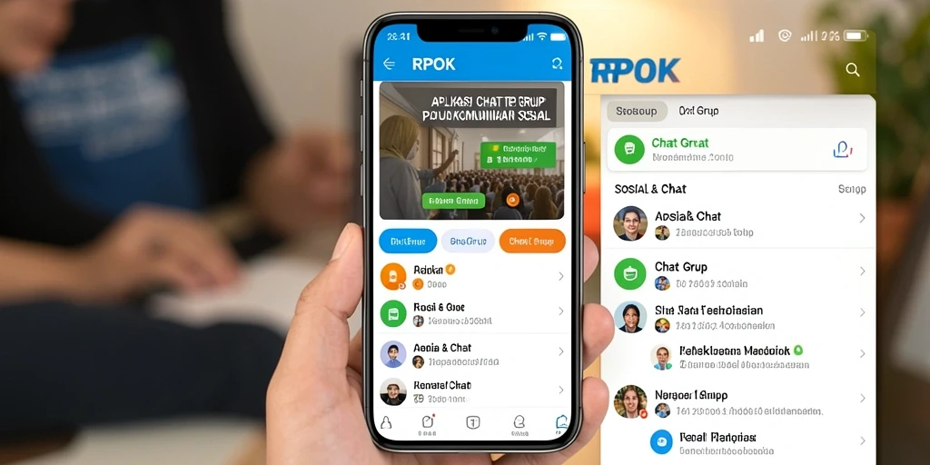 Antarmuka RPOK yang menarik untuk chatting grup.