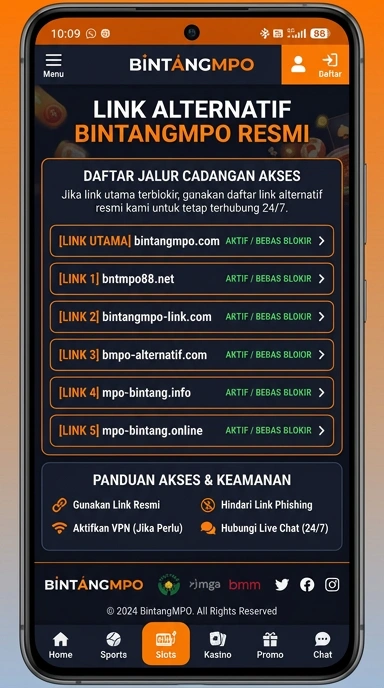 Halaman Link Alternatif Bintangmpo untuk Pengguna Android